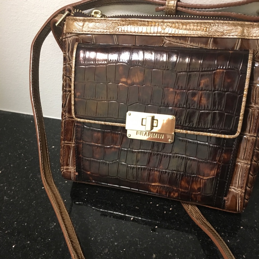BRAHMIN - MIMOSA TORTOISE ROUNCEWELL CROSSBODY BAG
